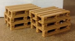 BEC008 - 25 Palettes Europe en Miniature de dimensions 3.7 cm x 2.5 cm x 0.7 cm