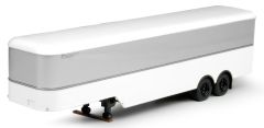 TEK65308 - Remorque 2 essieux de couleur blanche et grise