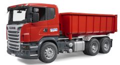 BRU3522 - Camion 6x4 SCANIA avec benne ampirole déposable jouet BRUDER