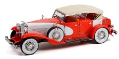 GREEN13627 - Voiture de 1934 Couleur rouge et blanche - DUESENBERG II SJ