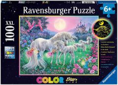 RAV136704 - Puzzle Licorne au clair de lune – 100 Pièces