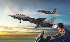 ITA1422 - Maquette à assembler et à peindre – US Navy Fighter Top Gun - F-14A vs A-4F