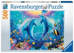 RAV148110 - Puzzle La danse des dauphins de 500 Pièces