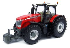 UH4859 - MASSEY FERGUSON 8737 équipé du relevage avant avec masse et accompagné d'une figurine