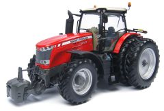 UH4261 - Tracteur MASSEY FERGUSSON 8737 avec jumelage arriére en US Version équipé du relevage avant avec masse