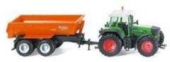 WIK037340 - FENDT 930 Vario avec remorque KRAMPE 2 Essieux Ech:1/87