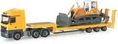 HER153973 - Camion avec porte engins et Bulldozer LIEBHERR – Mercedes Actros LH 6x2