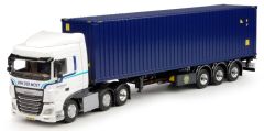 TEK67389 - Camion 3 essieux DAF FX 106 euro avec porte container plus container VAN DER MOST 40 pieds