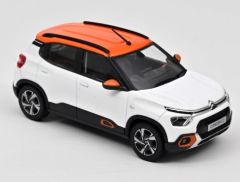 NOREV155221 - Voiture de 2021 couleur blanche toit Orange - CITROEN C3