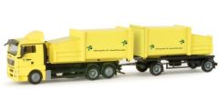 HER156233 - Camion porteur avec remorque HOFMANN - MAN TGX XL porteur 6x2