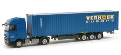 HER156325 - Camion porte container et container VERHOEK - MERCEDES Actros LH08 4x2