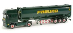 HER156578 - Camion porte container et container citerne FREUND - DAF XF 105 SSC 4x2