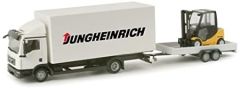 HER156936 - Camion porteur avec remorque et chariot élévateur JUNGHEINRICH