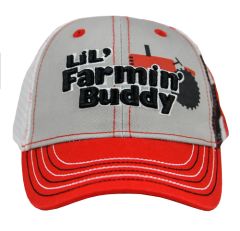 CAS15IH080-TOD - Casquette  grise et rouge pour enfant CASE IH