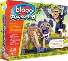Jeu de construction Animalia 114 pièces – Le chimpanzé et la Hyène