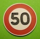 MCD-053 - Panneau en kit limitation 50km/h - poteau non fourni