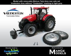 MAR1608/03 - Tracteur CASE IH OPTUM 300 CVX  VREDESTEIN jumelage étroit