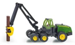 SIK1652 - Tracteur JOHN DEERE 1470E Forestier avec 6 rondins de bois