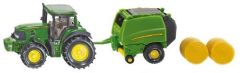 SIK1665 - tracteur JOHN DEERE 7530 avec presse JOHN DEERE 990 et 2 ballots