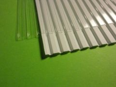 MCD-051-A - Tôle 27x42cm moyenne blanche nervurée