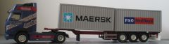 CON46124/01 - Camion NOOTEBOOM VOLVO FH16 4x2 avec remorque porte container 3 essieux et container 20 pieds P&O&MAERSK