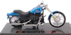 MST17086 - Moto de 2002 bleue - HARLEY DAVIDSON  FXSTB Night Train