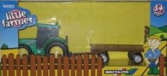 BRI40563 - Tracteur avec plateau Vert