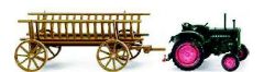 WIK089301VERT - HANOMAG R 16 "Vert" avec Charrette Ech:1/87
