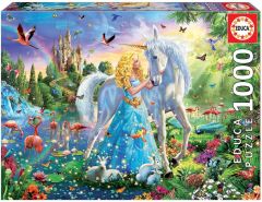 EDU17654 - Puzzle de la princesse et la licorne – 1000 Pièces