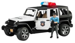 BRU2526 - Voiture de police JEEP WRANGLER avec policier jouet BRUDER