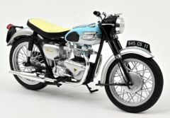 Moto de 1959 couleur bleu et argent – TRIUMPH bonneville