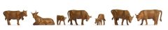 Animaux – Vaches de couleur marron