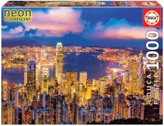 EDU18462 - Puzzle Fluorescent d'Hong Kong – 1000 Pièces