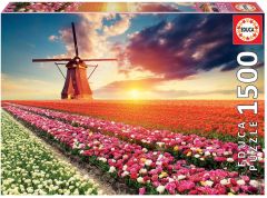EDU18465 - Puzzle champs de tulipes – 1500 Pièces
