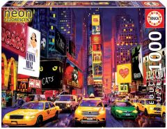 EDU18499 - Puzzle fluorescent de Times square à New York – 1000 Pièces