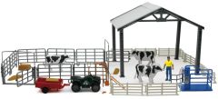 NEW05045 - Coffret de la ferme avec animaux, accessoire et stabulation