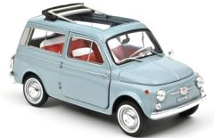 NOREV187726 - Voiture de 1964 couleur bleue – FIAT 500 giardiniera