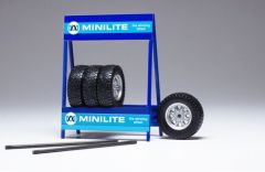 IXO18SET001W - Set de 4 roue de marque Mini Lite avec rack de rangement