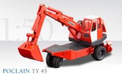 CON2925 - Pelle sur pneus POCLAIN TY 45 porte blanche