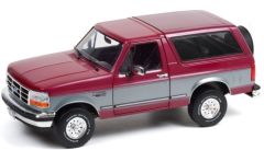 GREEN19095 - Voiture 4x4 de 1996 couleur gris et bordeaux – FORD bronco