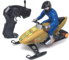 JC1807/2 - Moto neige Radiocommandé avec personnage "Verte" Ech:1/18