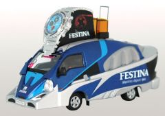 PER205B - Véhicule du tour de France 2013 KIA Frontier aux couleurs FESTINA modèle en résine
