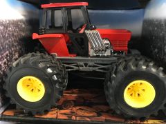 NEW19936E - Monster truck tracteur rouge et gris
