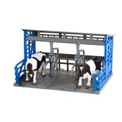 Accessoire pour diorama - Salle de traite avec deux vaches