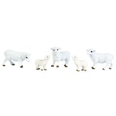 Set d'animaux – 3 moutons avec 2 agneaux