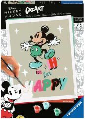 RAV201297 - Cadre format 24x30 cm - CreArt Mikey - H is for Happy avec peinture