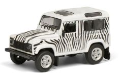 SCH20218 - Voiture de couleur blanche et noir - LAND ROVER Defender SAFARI