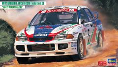 HAW20537 - Maquette à assembler et à peindre - MITSUBISHI Lancer GSR Evo III - Rallye de Malaisie 1996