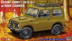 HAW20606 - Maquette à assembler et à peindre - SUZUKI Jimny avec support de toit vert