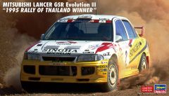 HAW20625 - Maquette à assembler et à peindre - MITSUBISHI Lancer GSR Evo III -Rallye de Thailande 1995